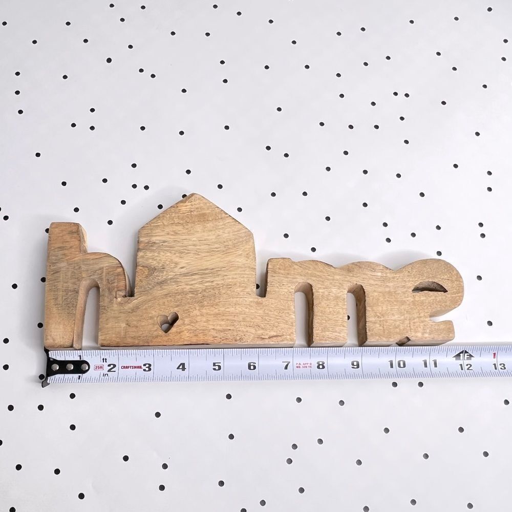 🏠 HOME 🏠 solid wood decor sign distressed heart - Picture 3 of 6